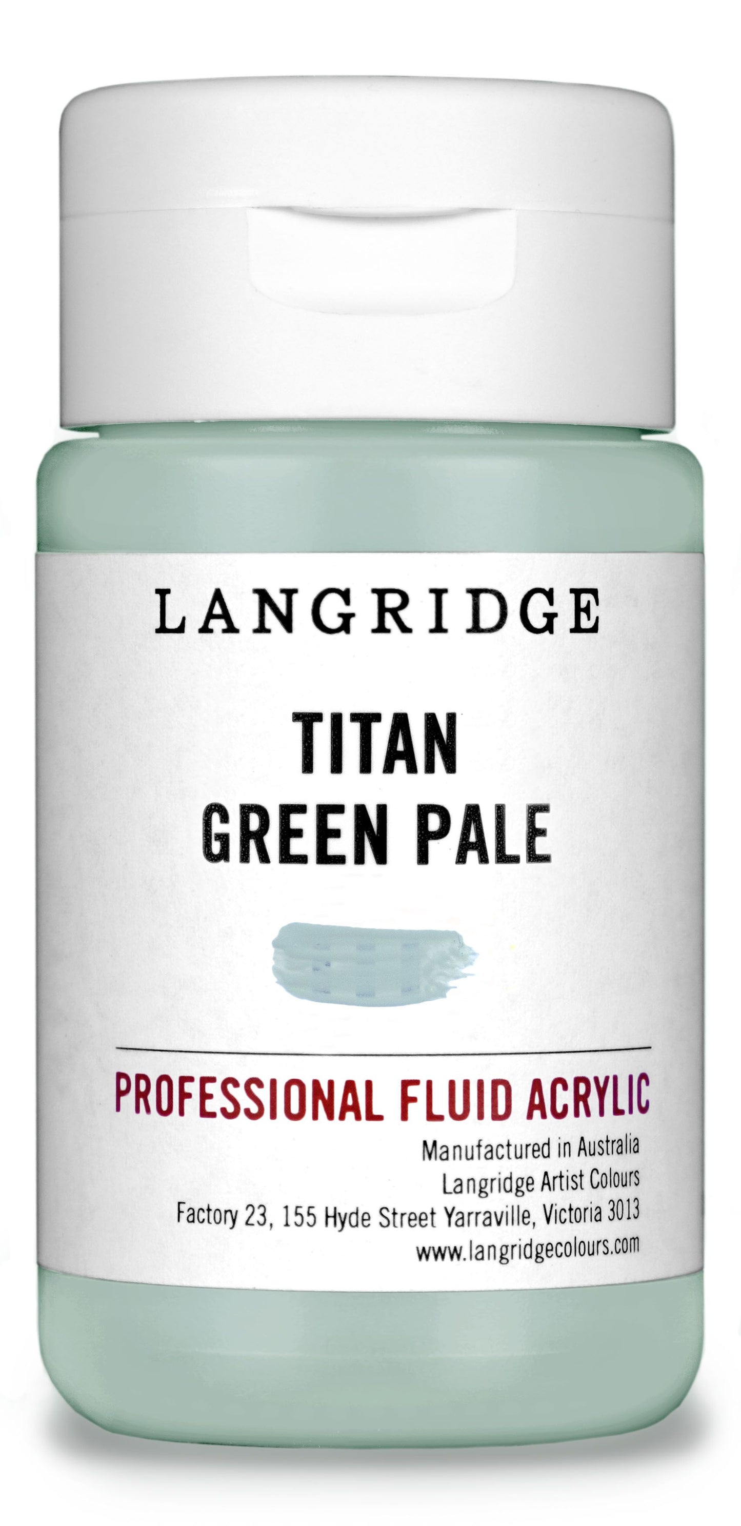 Langridge Fluid Acrylic 125ml Series 1 Titan Green Pale