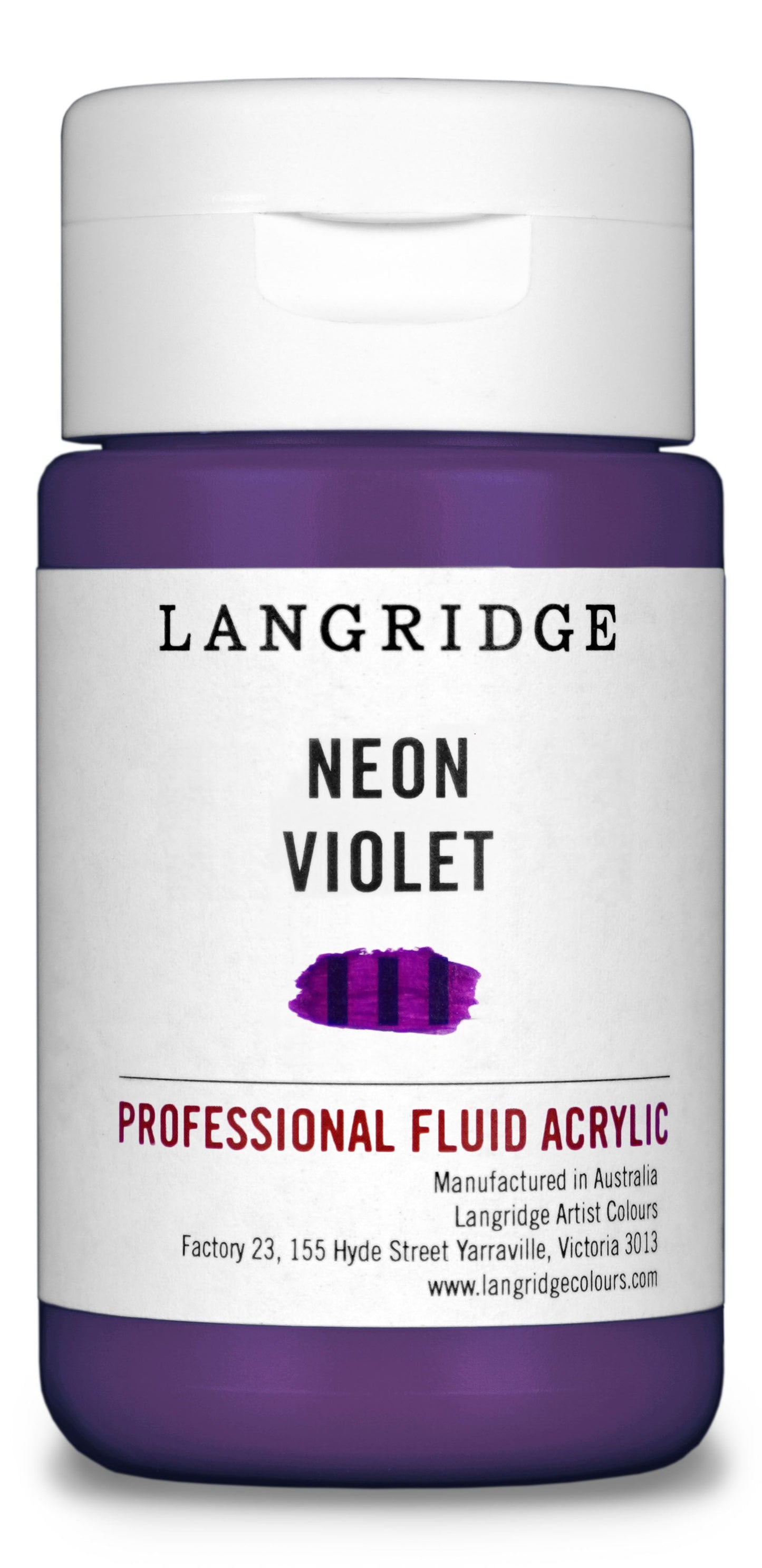 Langridge Fluid Acrylic 125ml Series 4 Neon Violet