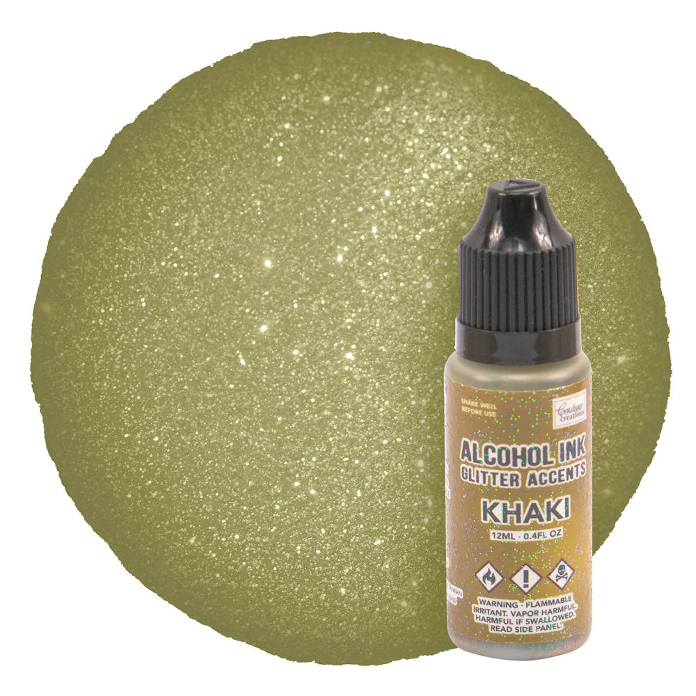 Couture Creation Alcohol Ink 12ml Glitter Khaki SALE