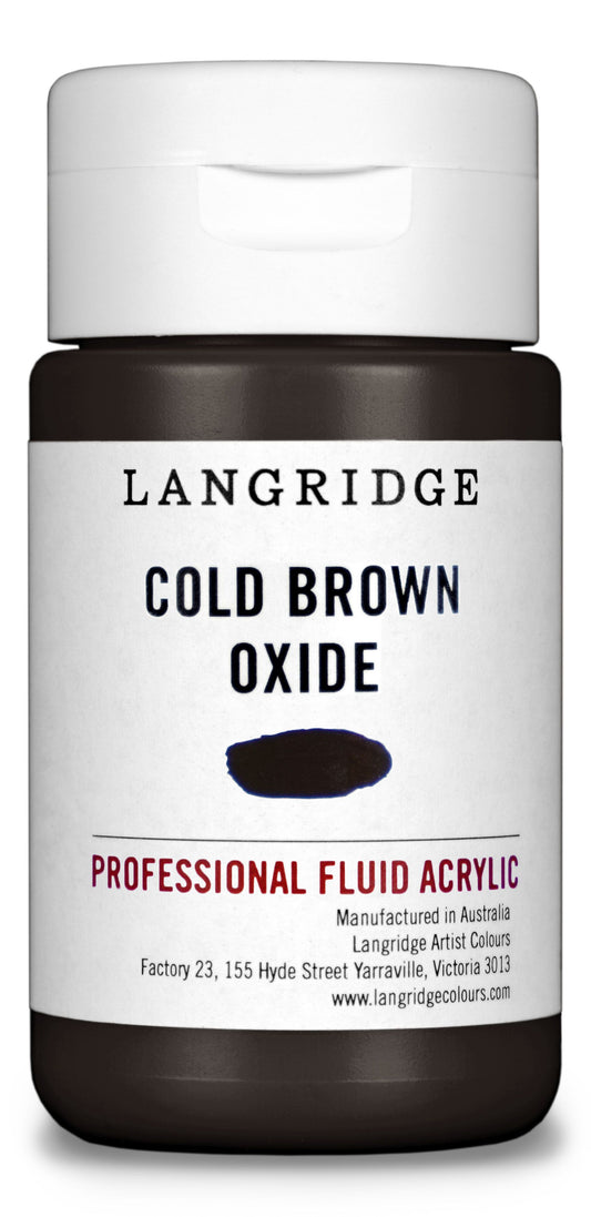 Langridge Fluid Acrylic 125ml Series 1 Cold Brown Oxide