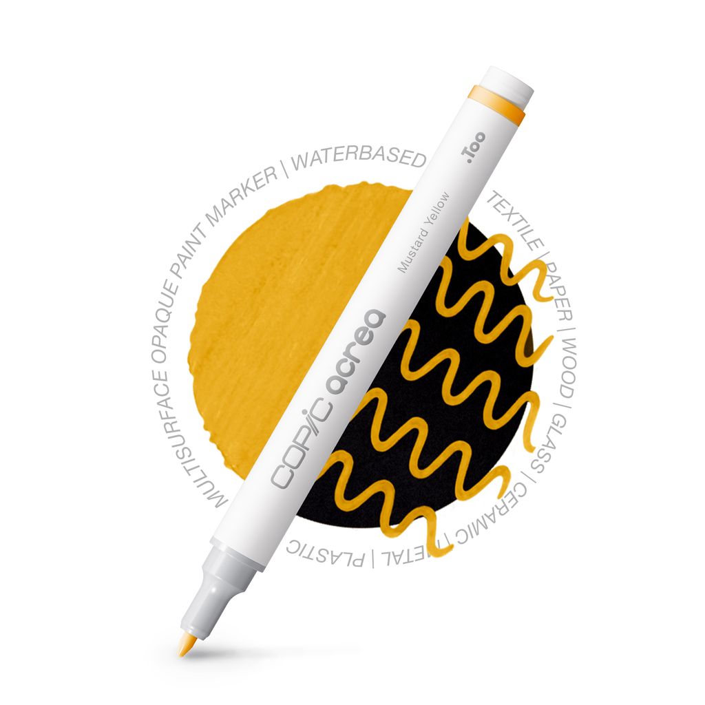 Copic Acrea Paint Marker Mustard Yellow