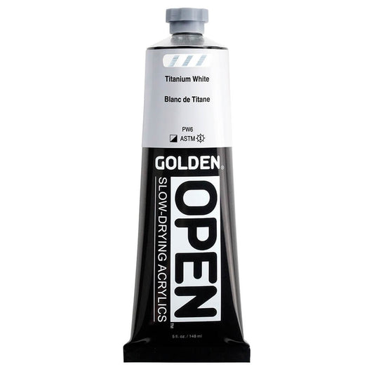 Golden Open Acrylics 148ml Titanium White