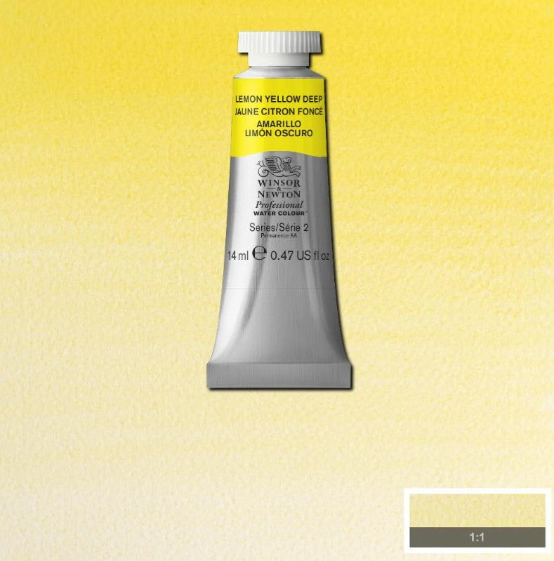 Winsor & Newton Artists' Watercolour 14ml Lemon Yellow Deep