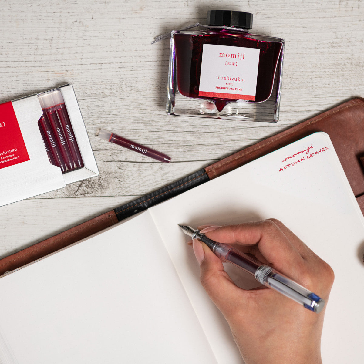 Pilot Iroshizuku Ink Fountain Pen Cartridges Momiji / Autumn Leaves 6 Pack