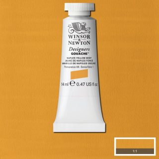 Winsor & Newton Designers Gouache 14ml Naples Yellow Deep