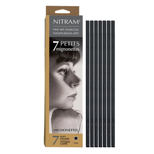 Nitram Mignonette Charcoal (Baton Refills) 4mm Extra Soft Pkt 7