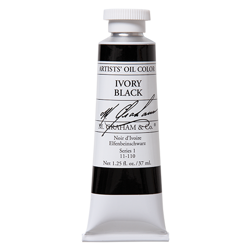 M Graham Oil 37ml Series 1 Ivory Black  (Online Only)