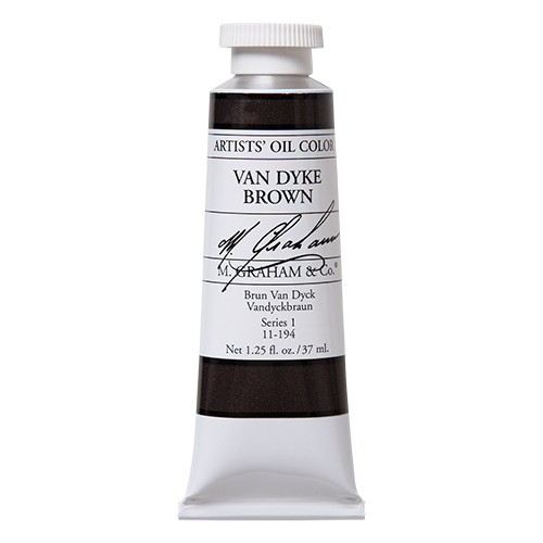 M Graham Oil 37ml Series 1 Van Dyke Brown  (Online Only)