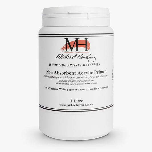 Michael Harding Non Absorbent Acrylic Primer White 1 Litre