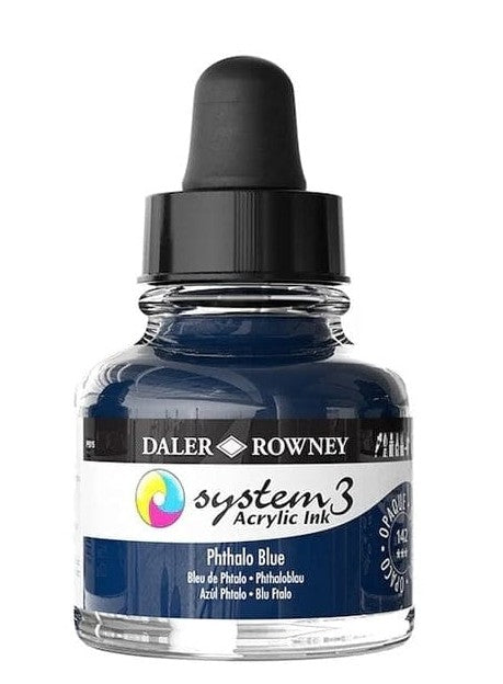 Daler System3 Ink 29.5ml 142 Phthalo Blue