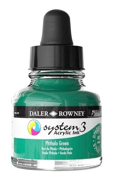 Daler System3 Ink 29.5ml 361 Phthalo Green
