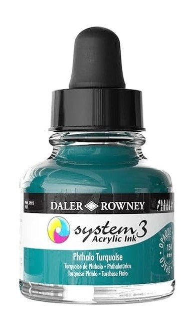 Daler System3 Ink 29.5ml 154 Phthalo Turquoise