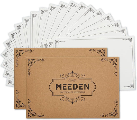 Meeden Watercolour Postcards 4 x 6'' 10 Sheets Hot Press 300gsm