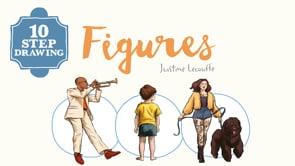 10 Step Drawing: Figures Book By Justine Lecouffe