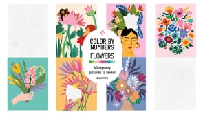 Colouring In: Color by Numbers: Book 'Flowers'