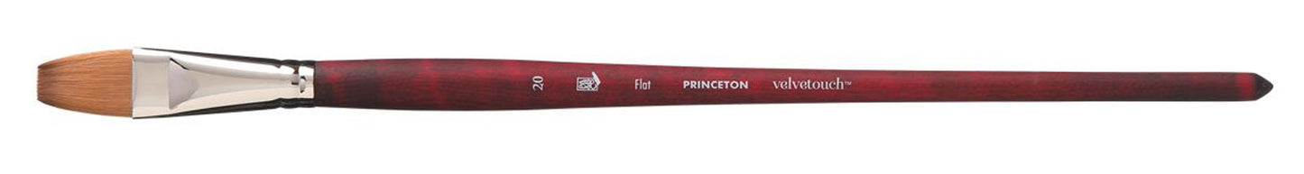 Princeton Velvetouch Synthetic Long Handle Flat Size 20