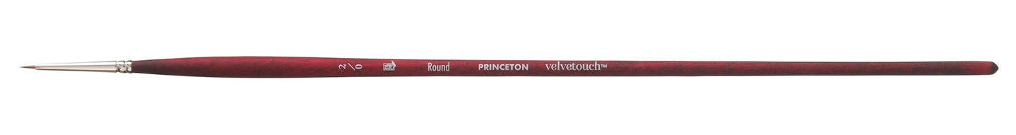 Princeton Velvetouch Synthetic Long Handle Round Size 2/0