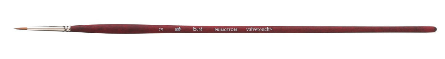 Princeton Velvetouch Synthetic Long Handle Round Size 2