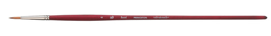 Princeton Velvetouch Synthetic Long Handle Round Size 4