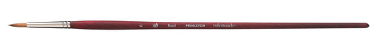 Princeton Velvetouch Synthetic Long Handle Round Size 6