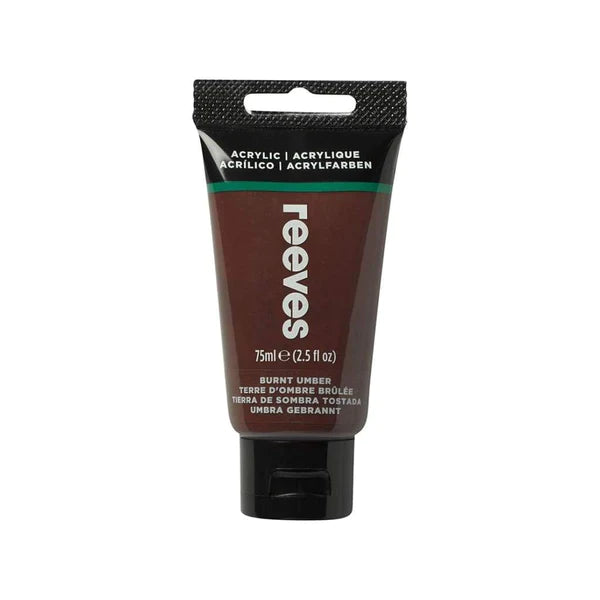 Reeves Acrylic Colour 75ml Burnt Umber