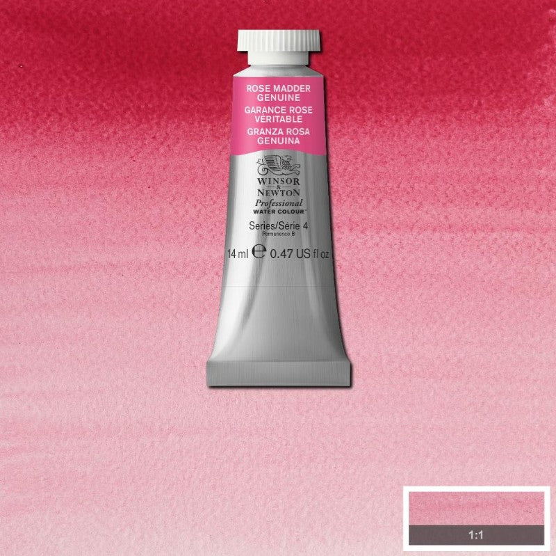 Winsor & Newton Artists' Watercolour 14ml Rose Madder Genuine
