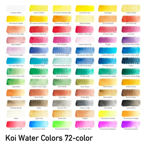 Sakura Koi Watercolour Field Box Set 72
