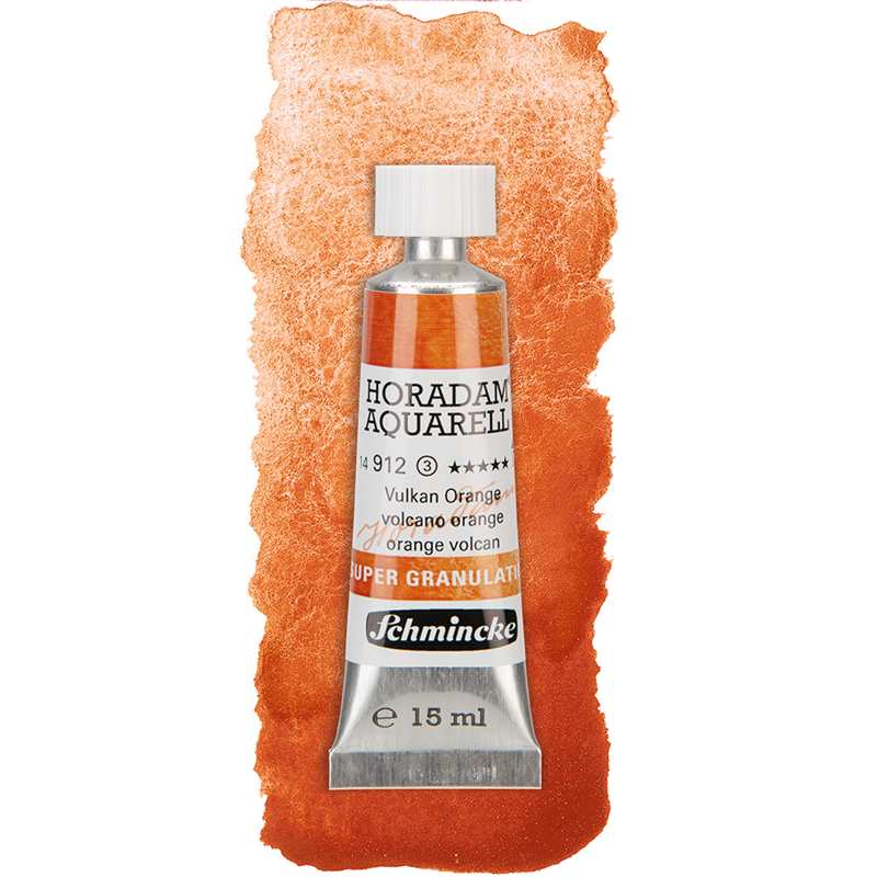 Schmincke Horadam Watercolour Supergranulating 15ml 912 Volcano Orange