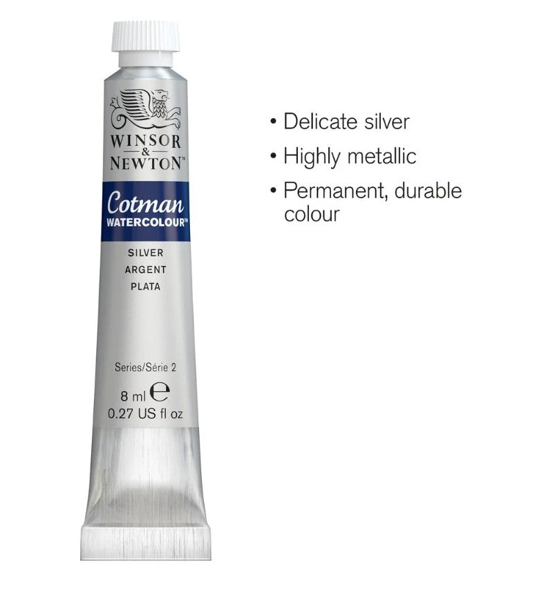 Winsor & Newton Cotman W/C 8ml Silver