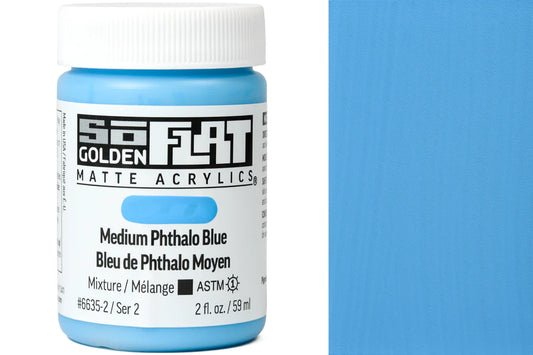 Golden SoFlat 59ml Medium Phthalo Blue
