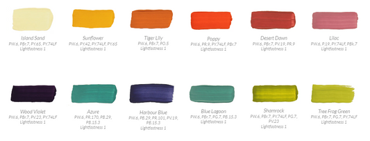 Jo Sonja's Acrylic Artists' Background Clear Collection Colours 250ml (discontinued & online only)