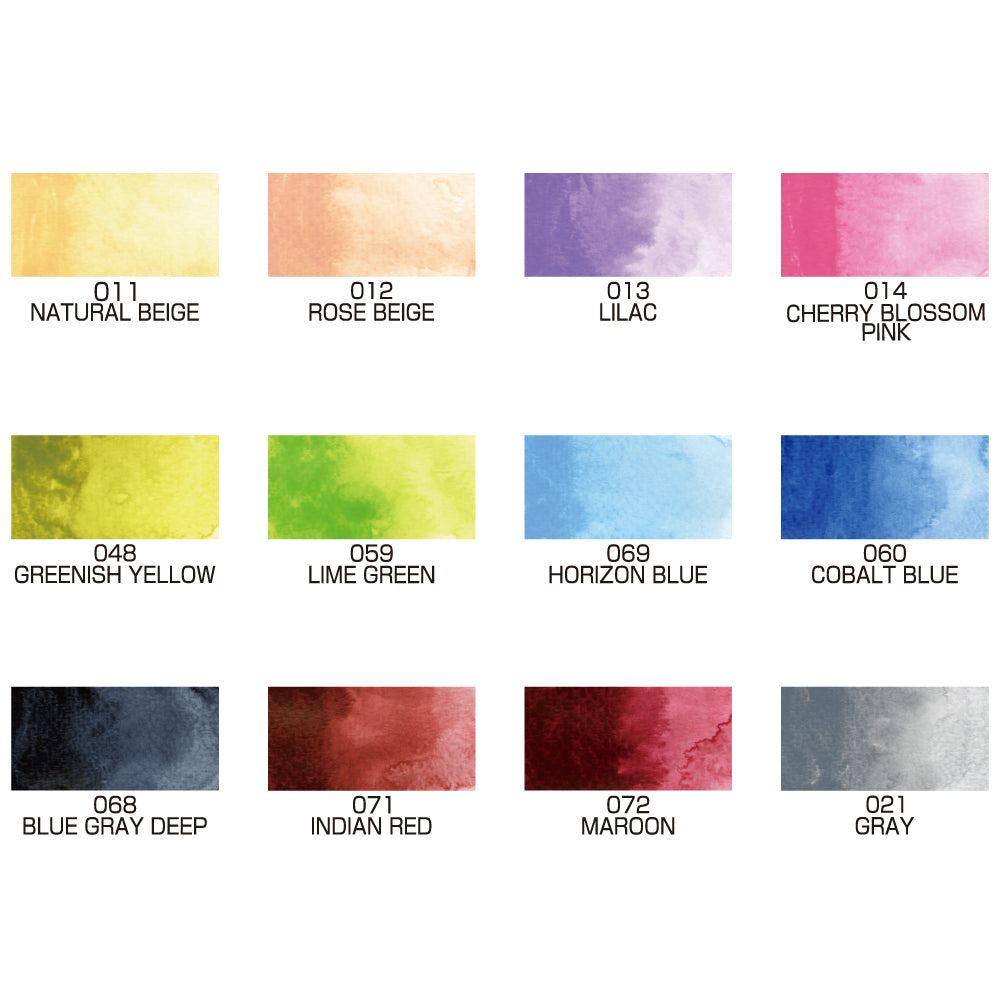 Kuretake Gansai Tambi 12 - II pan water-based pigment paint set