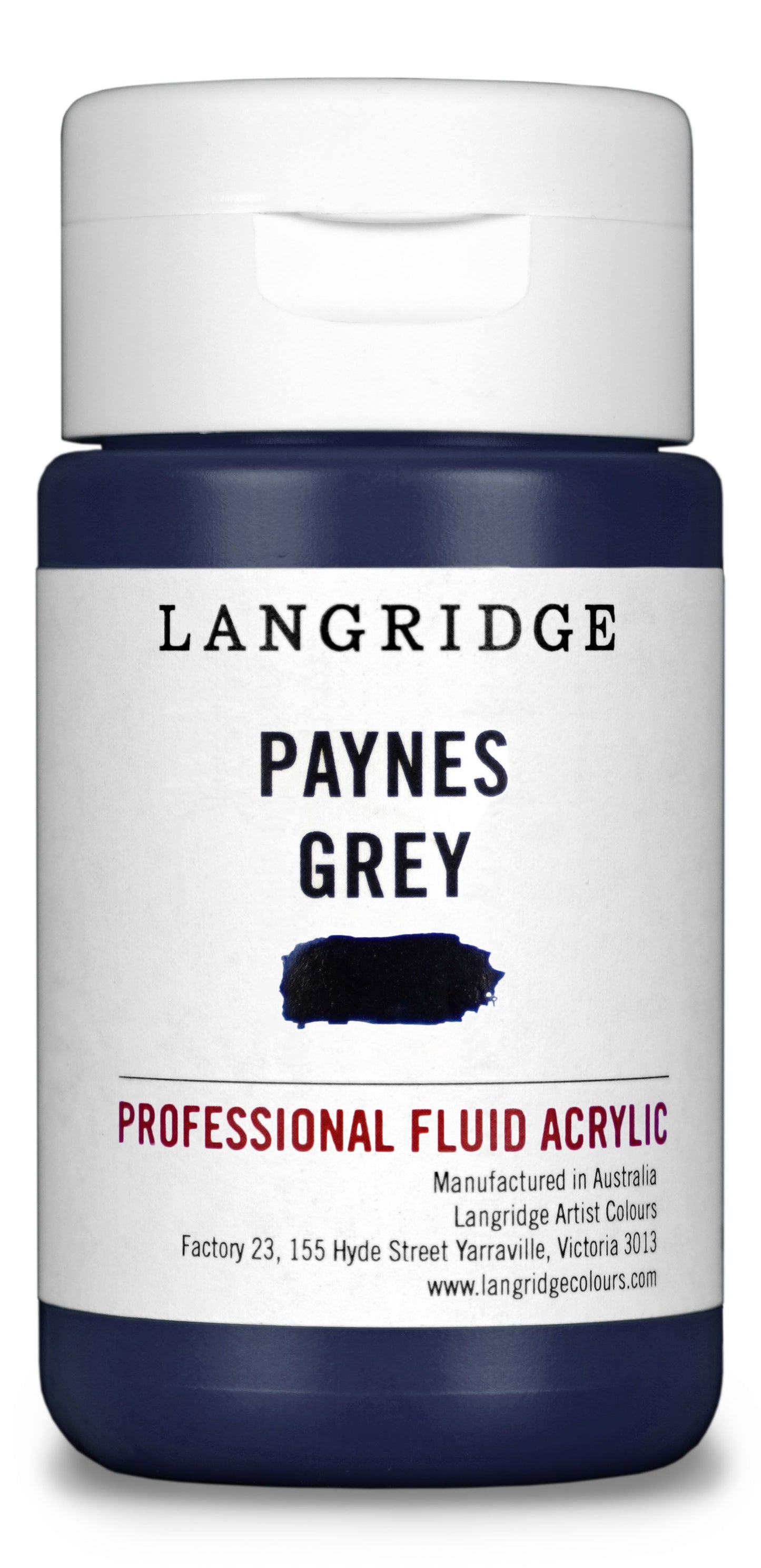 Langridge Fluid Acrylic 125ml Series 1 Paynes Grey