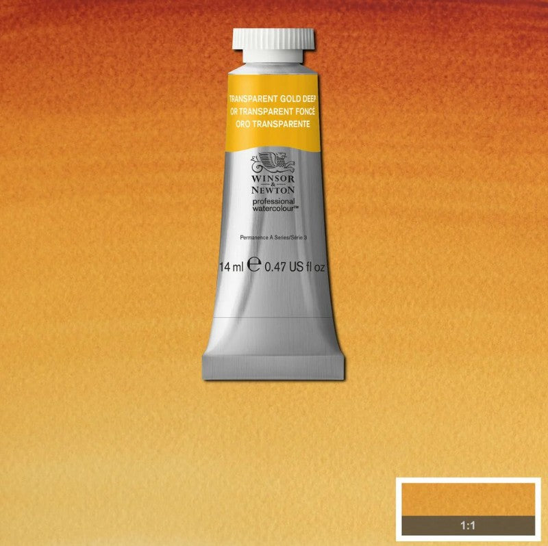 Winsor & Newton Artists' Watercolour 14ml Transparent Gold Deep