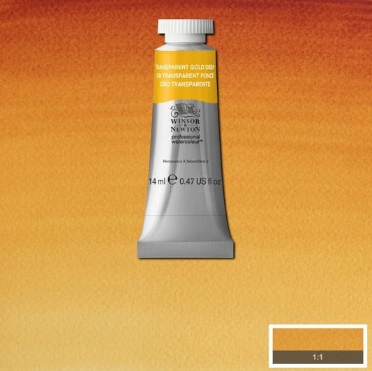 Winsor & Newton Artists' Watercolour 14ml Transparent Gold Deep