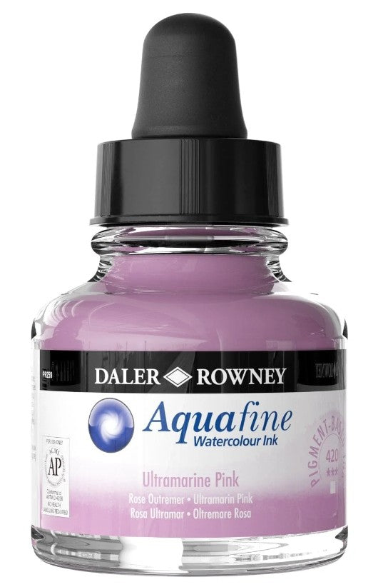 Daler Aquafine Ink 29.5ml 420 Ultramarine Pink