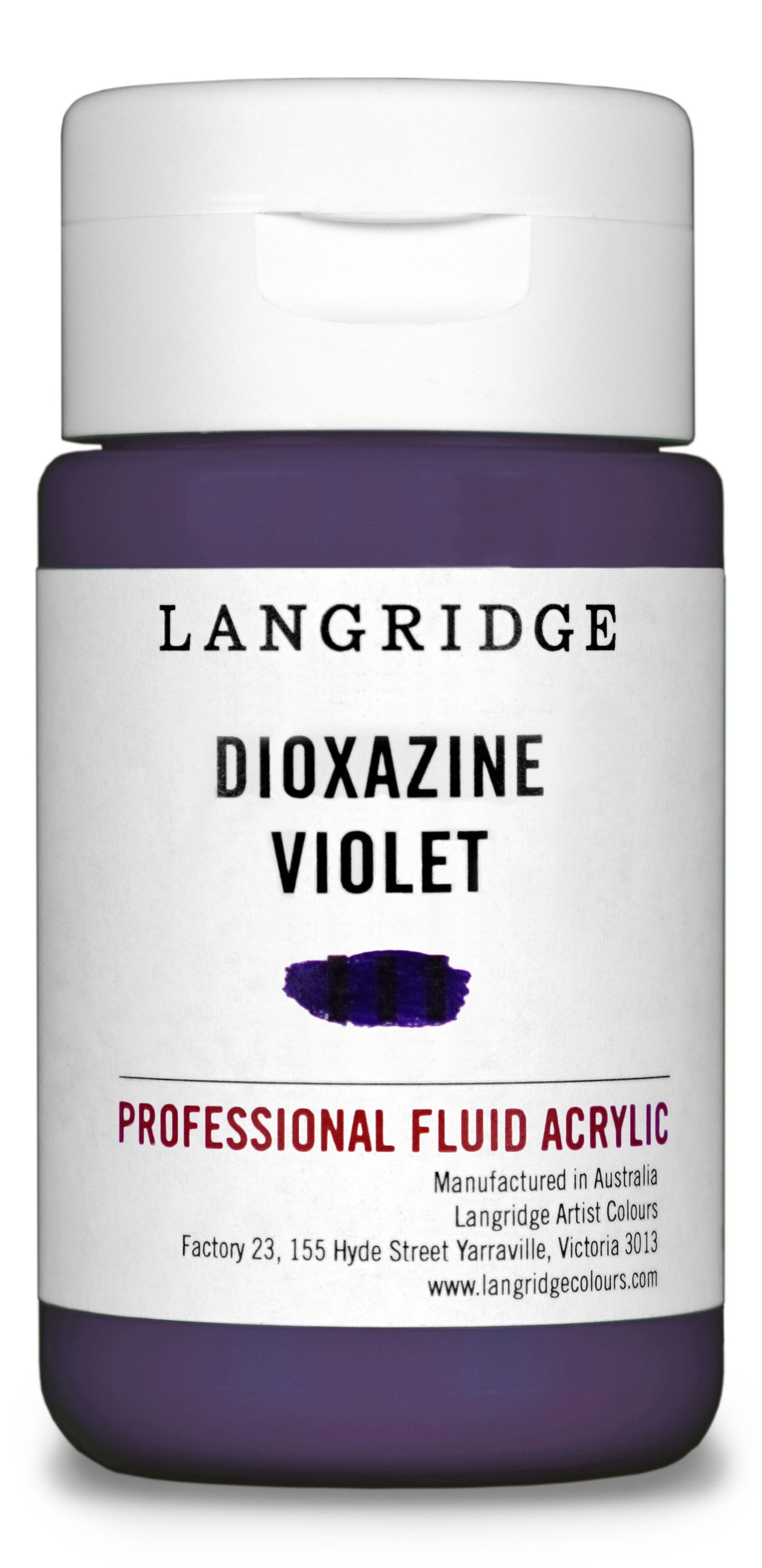 Langridge Fluid Acrylic 125ml Series 4 Dioxazine Violet