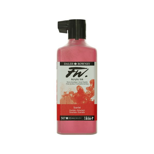 Daler FW Ink 180ml 567 Scarlet Lake