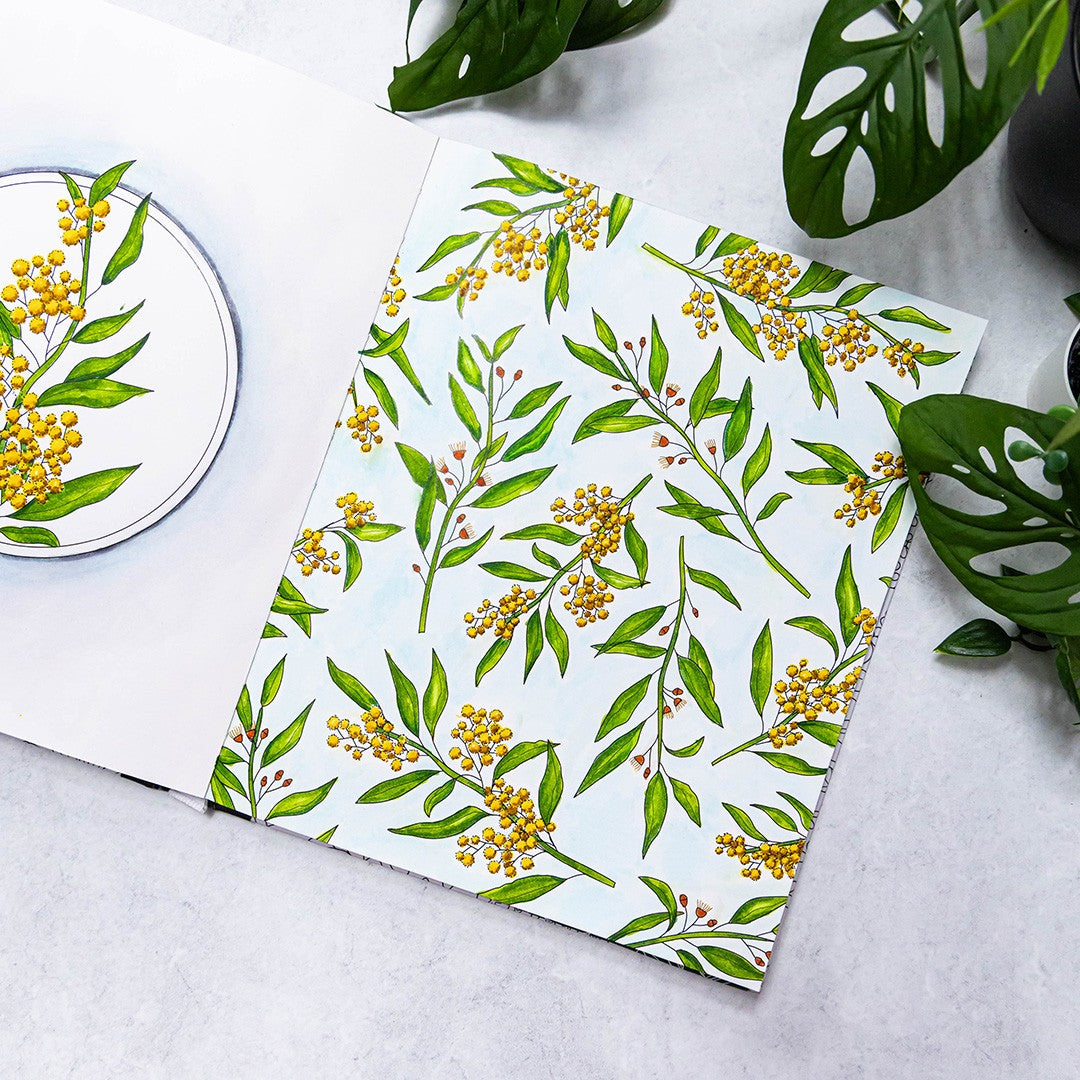 Vibrant Wilds Adult Colouring Book by Sarah Renae Clark