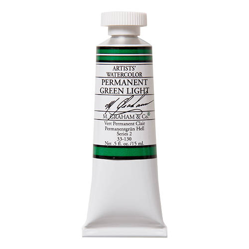 M Graham Watercolour 15ml Series 2 Permanent Green Light (Online Only)