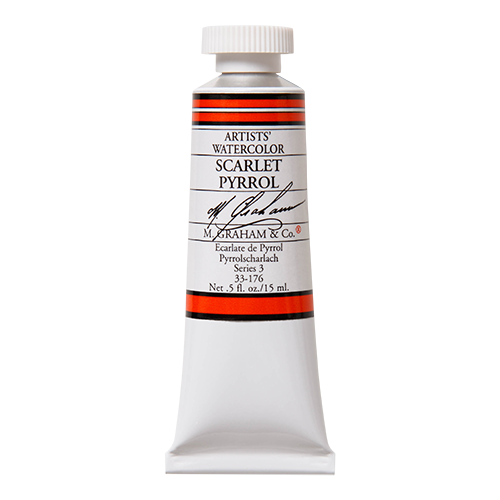 M Graham Watercolour 15ml Scarlet Pyrrol