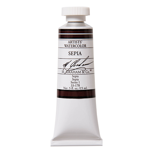 M Graham Watercolour 15ml Sepia