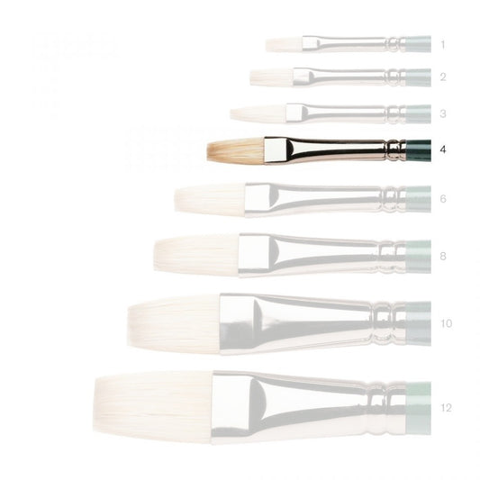 Winsor & Newton Winton Hog Long Flat Size 4 (discontinued & online only)