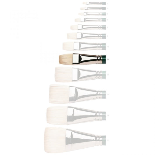 Winsor & Newton Winton Hog Short Flat Bright Size 12 (discontinued & online only)