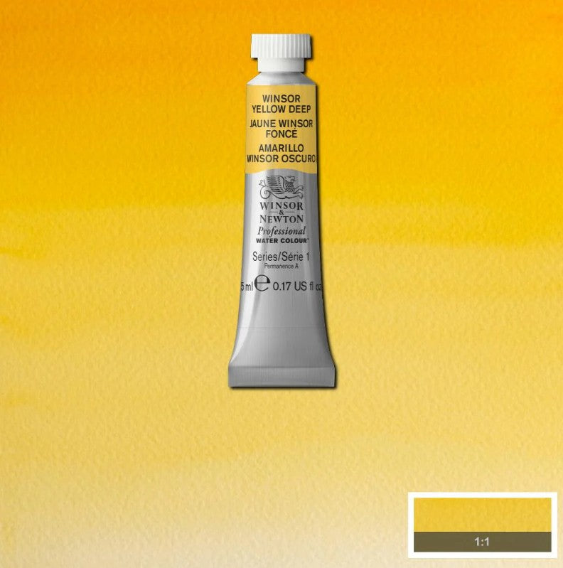 Winsor & Newton Artists' Watercolour 5ml Winsor Yellow Deep