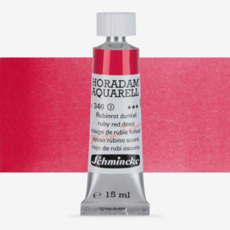 Schmincke Horadam Aquarell 15ml 346 Ruby Red Deep