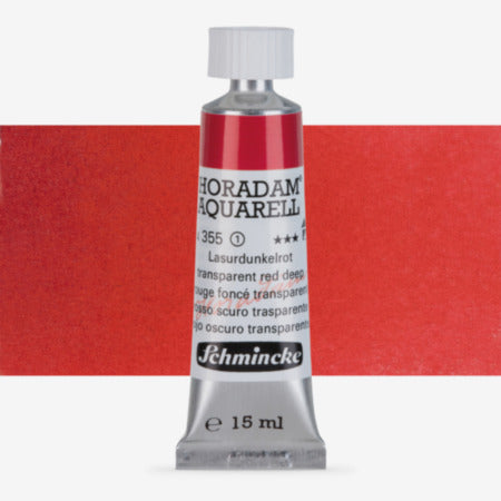 Schmincke Horadam Aquarell 15ml 355 Transparent Red Deep