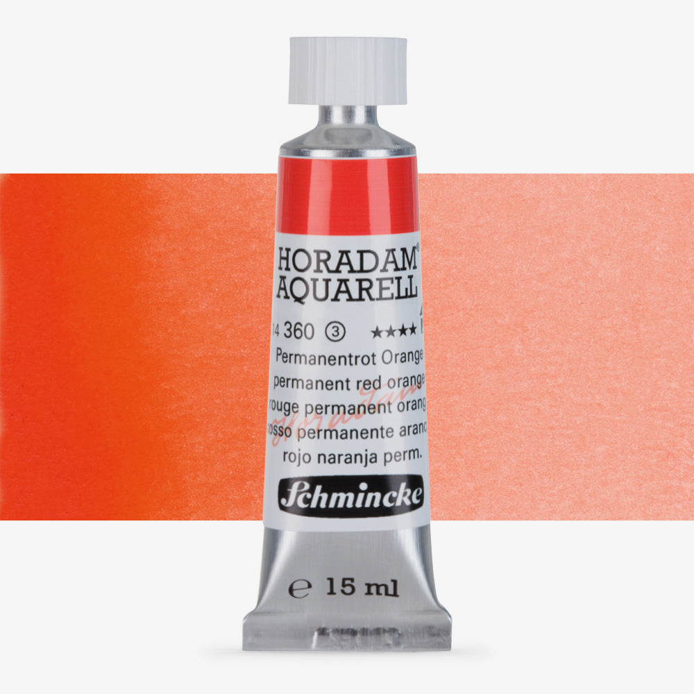 Schmincke Horadam Aquarell 15ml 360 Permanent Red Orange