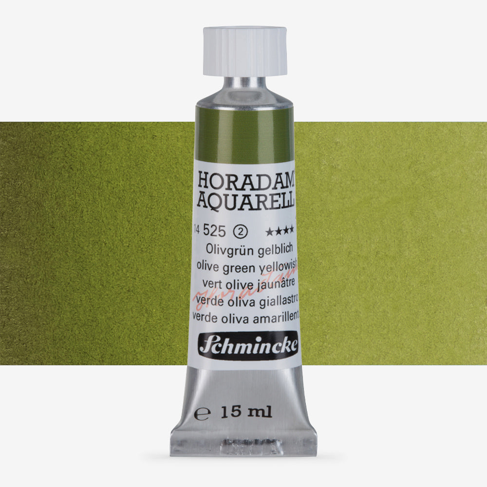 Schmincke Horadam Aquarell 15ml 525 Olive Green Yellowish