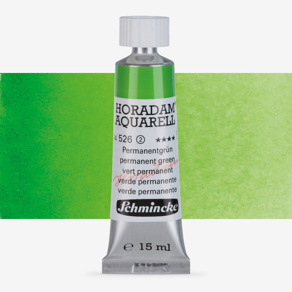 Schmincke Horadam Aquarell 15ml 526 Permanent Green